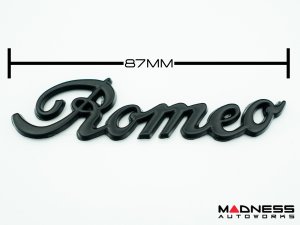 Alfa Romeo Emblems & Badges Kit - Black - "Alfa Romeo" + "Sportiva" Emblems + 2 AR Badges
